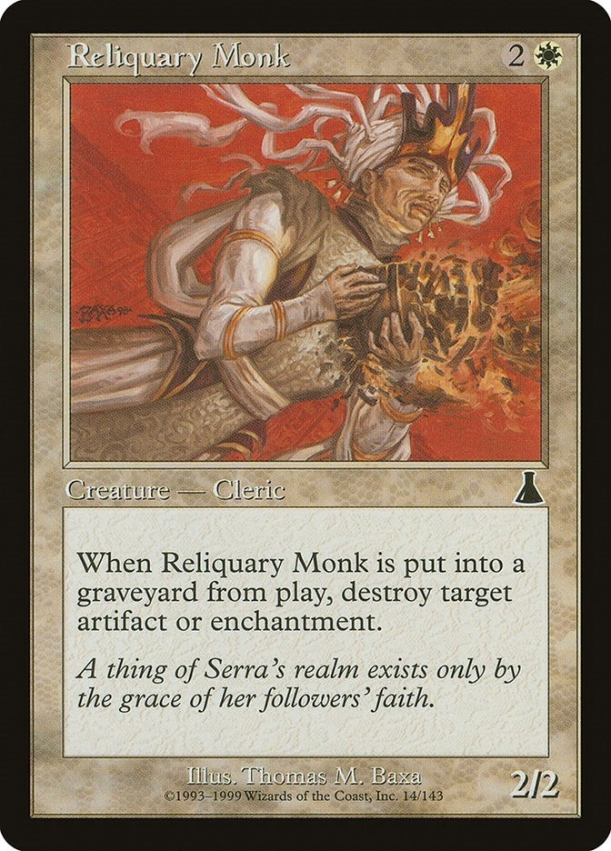 Image for Reliquary Monk (14) (Urza's Destiny) - Magic: The Gathering