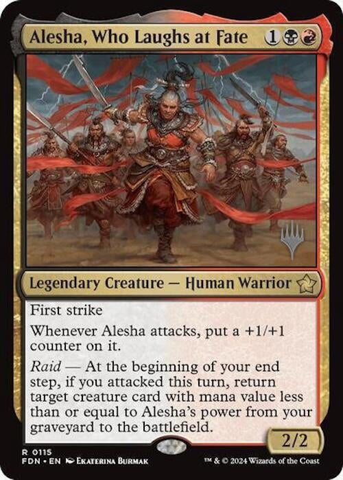Image for Alesha, Who Laughs at Fate (115) (Aetherdrift) - Magic: The Gathering