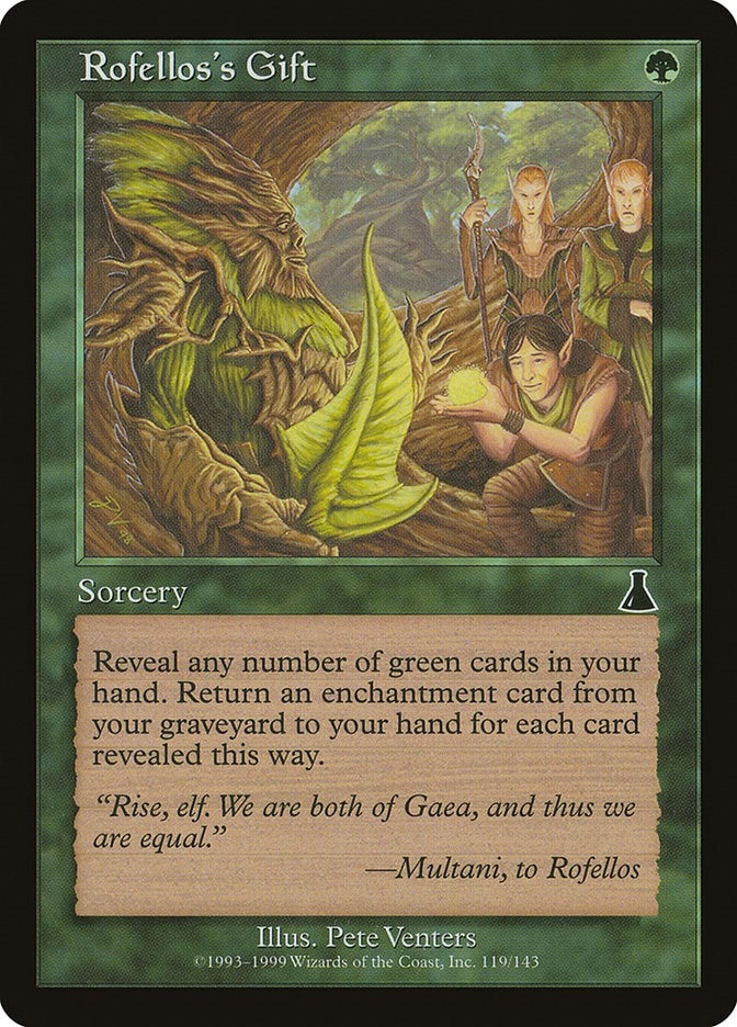 Image for Rofellos's Gift (119) (Urza's Destiny) - Magic: The Gathering