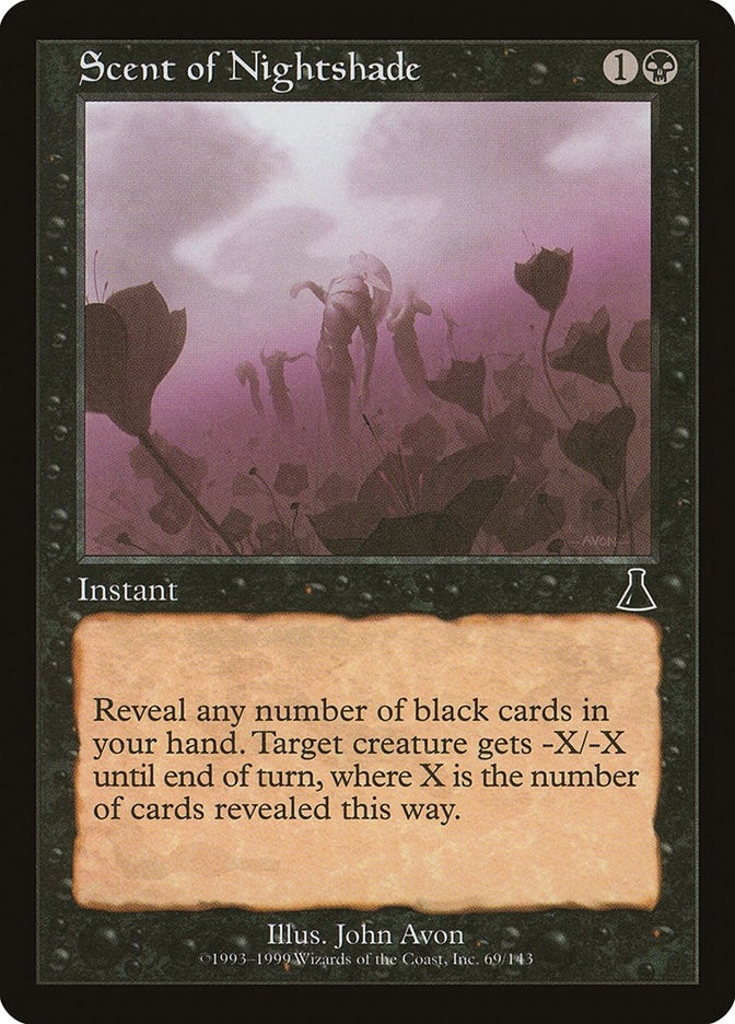 Image for Scent of Nightshade (69) (Urza's Destiny) - Magic: The Gathering