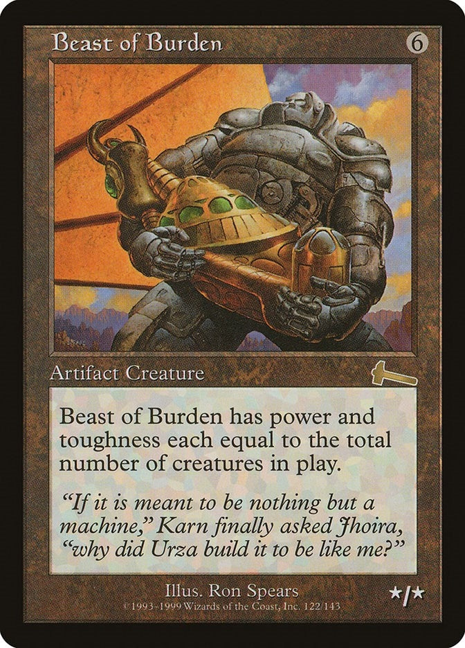 Image for Beast of Burden (122) (Urza's Legacy) - Magic: The Gathering