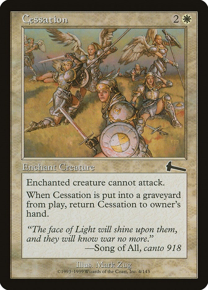 Image for Cessation (4) (Urza's Legacy) - Magic: The Gathering