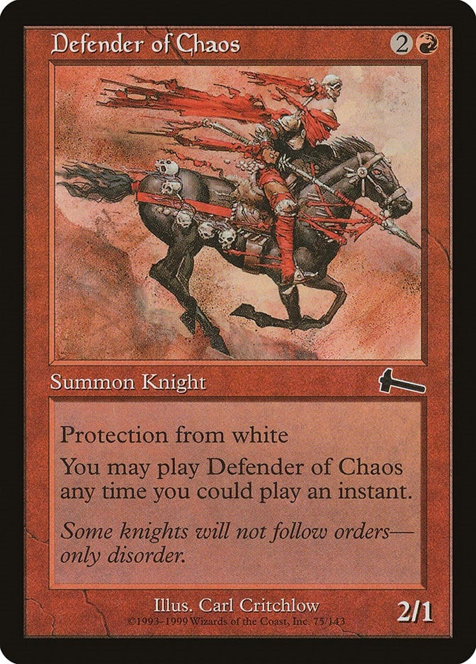 Defender of Chaos (75) (Urza's Legacy)