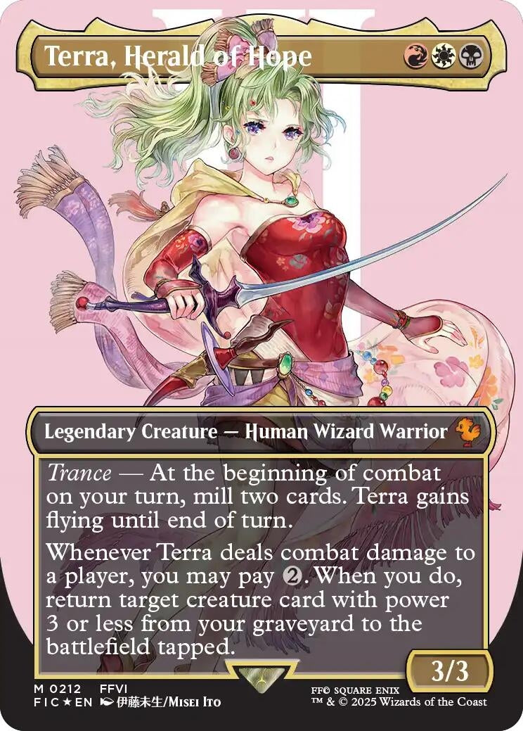 Terra, Herald of Hope (Borderless) (Surge Foil) (212) (FINAL FANTASY) (FIC)