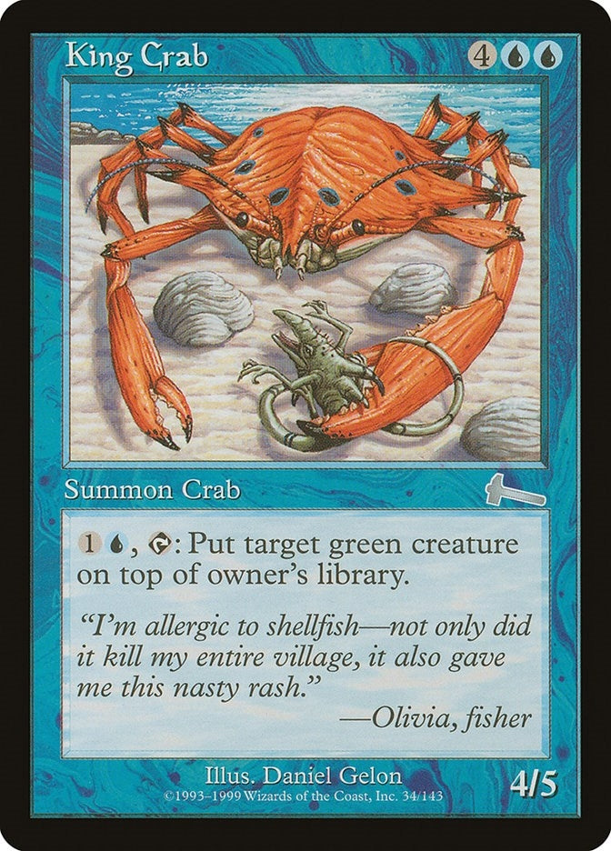 Image for King Crab (34) (Urza's Legacy) - Magic: The Gathering