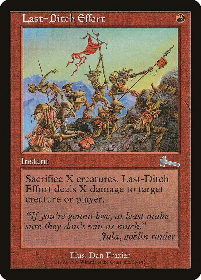 Image for Last-Ditch Effort (83) (Urza's Legacy) - Magic: The Gathering