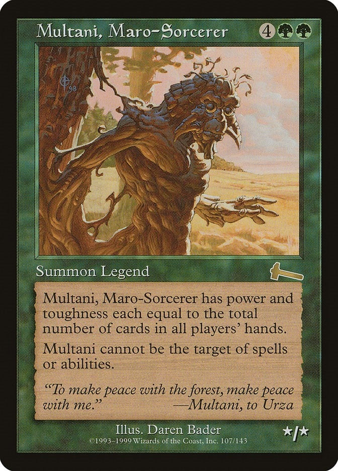 Multani, Maro-Sorcerer (107) (Urza's Legacy)