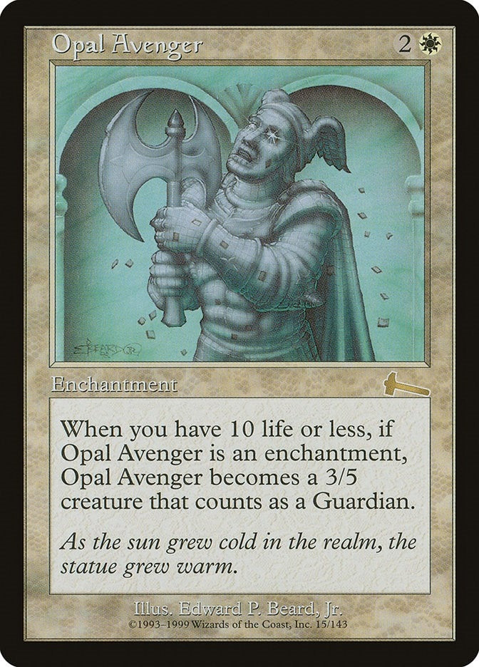 Opal Avenger (15) (Urza's Legacy)