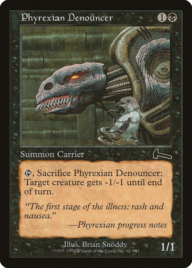 Image for Phyrexian Denouncer (61) (Urza's Legacy) - Magic: The Gathering
