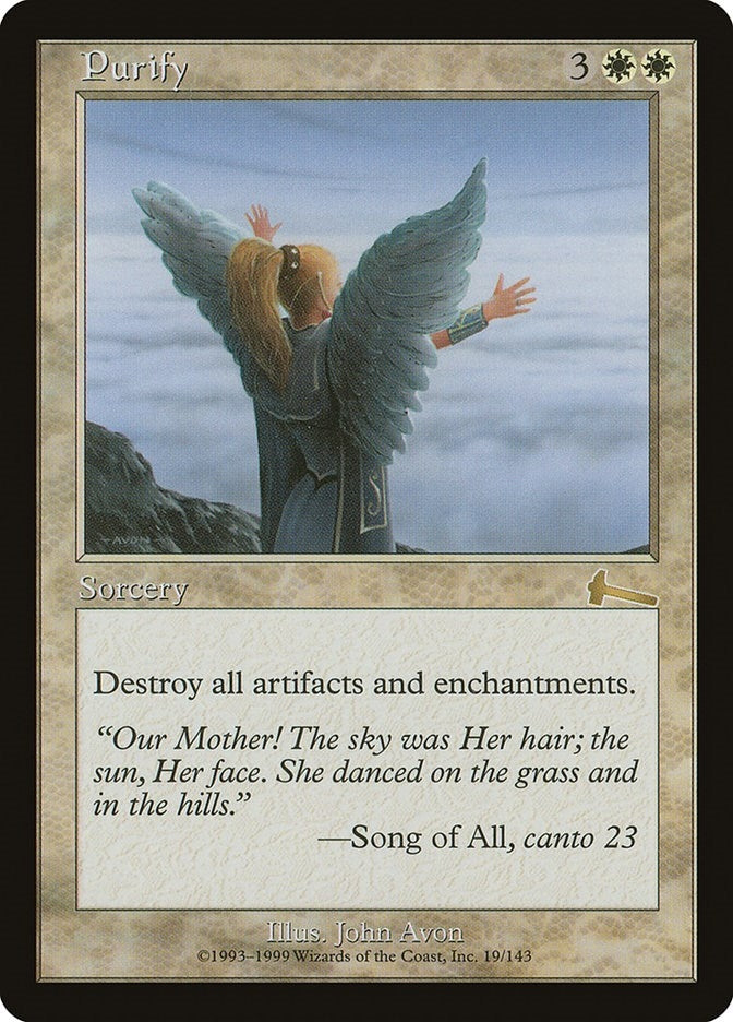 Image for Purify (19) (Urza's Legacy) - Magic: The Gathering