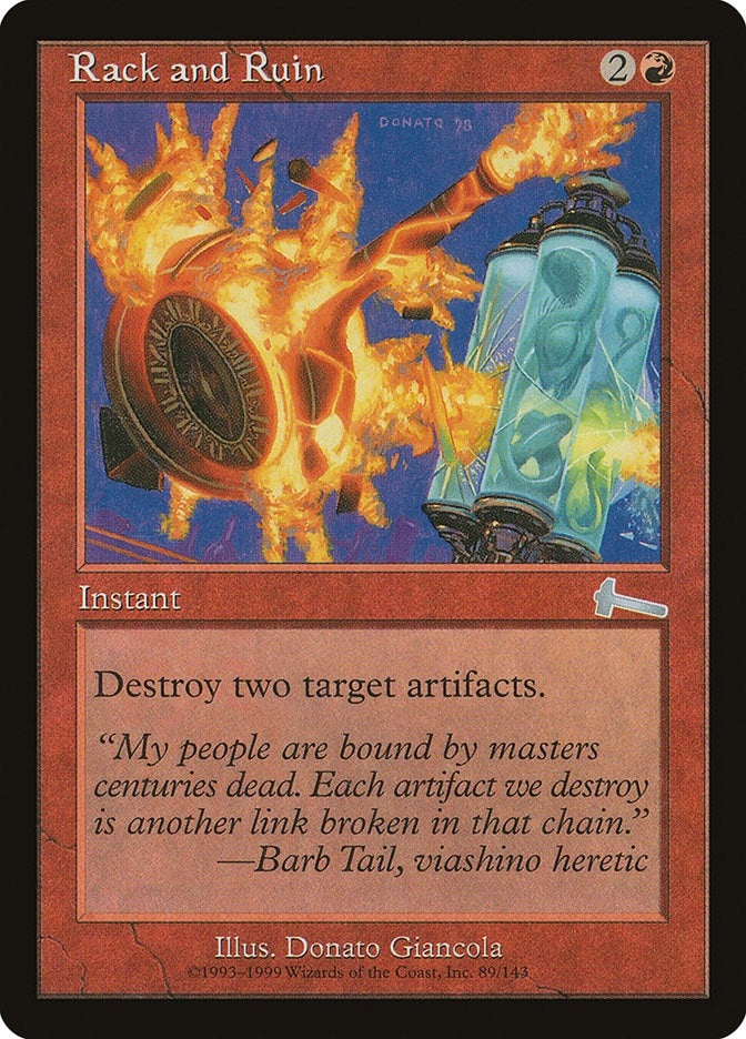Image for Rack and Ruin (89) (Urza's Legacy) - Magic: The Gathering