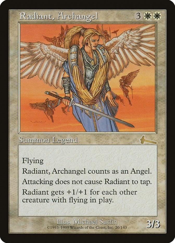 Image for Radiant, Archangel (20) (Urza's Legacy) - Magic: The Gathering