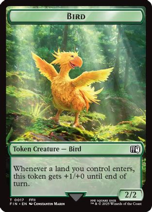 Bird (0017) // Wizard (0015) Double-Sided Token (17 // 15) (FIN)