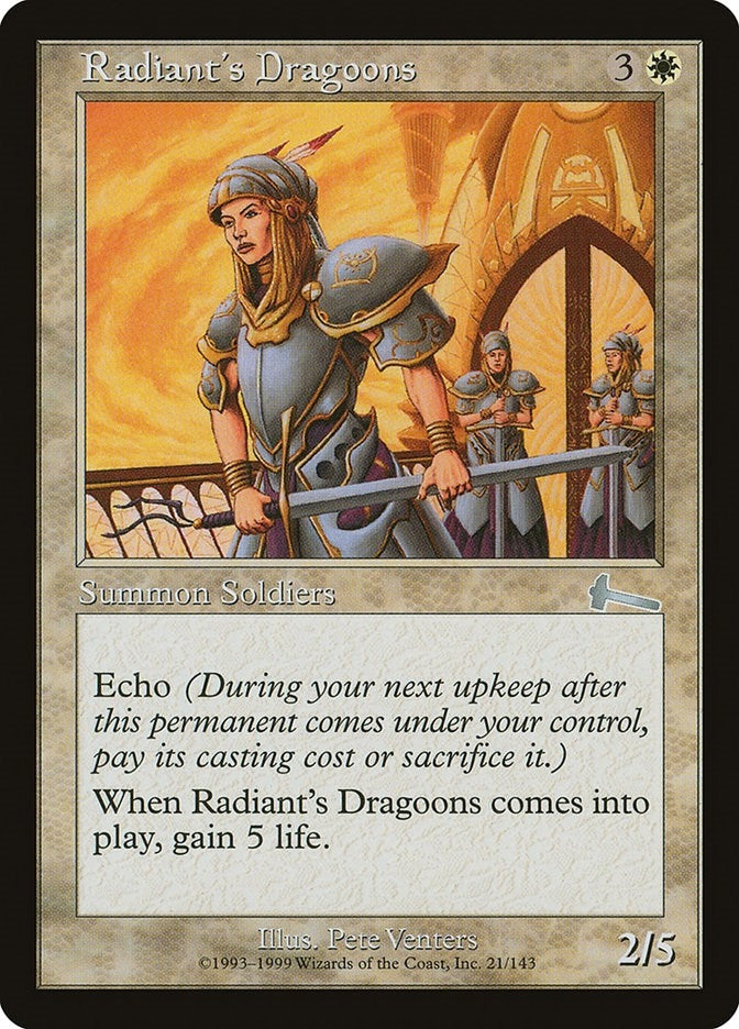 Image for Radiant's Dragoons (21) (Urza's Legacy) - Magic: The Gathering