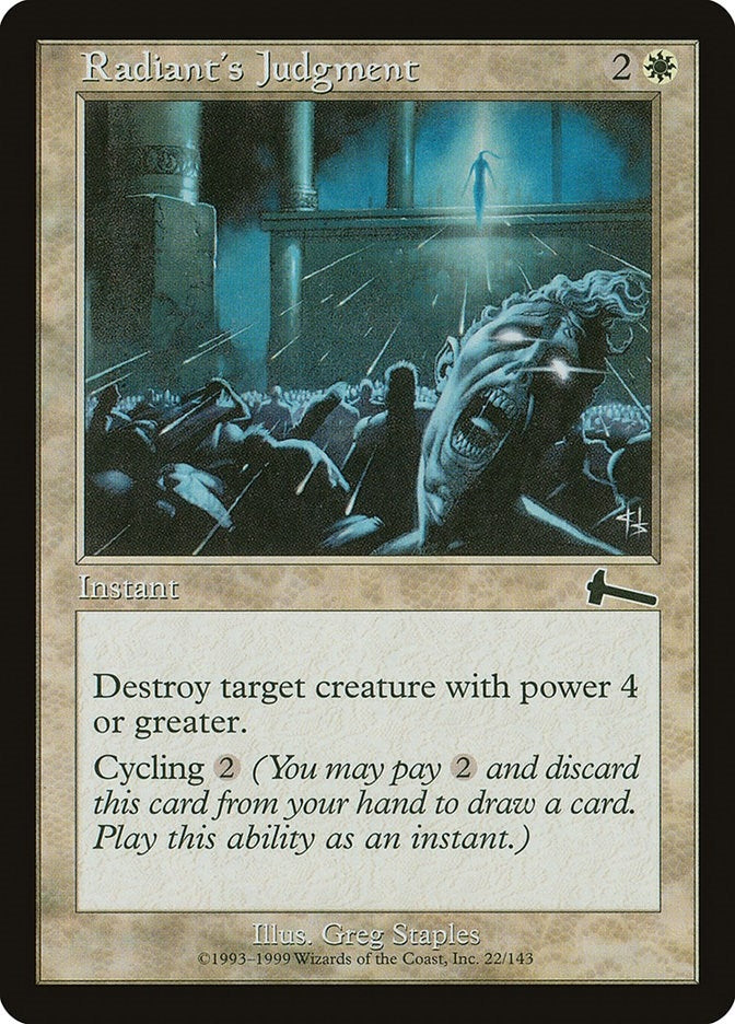 Image for Radiant's Judgment (22) (Urza's Legacy) - Magic: The Gathering
