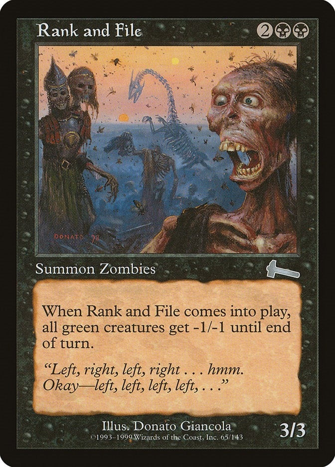 Image for Rank and File (65) (Urza's Legacy) - Magic: The Gathering