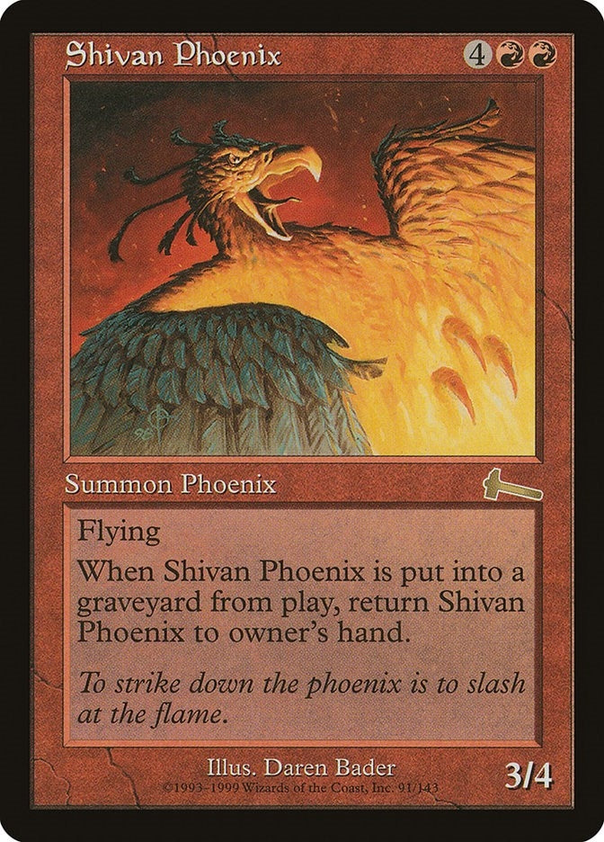 Shivan Phoenix (91) (Urza's Legacy)
