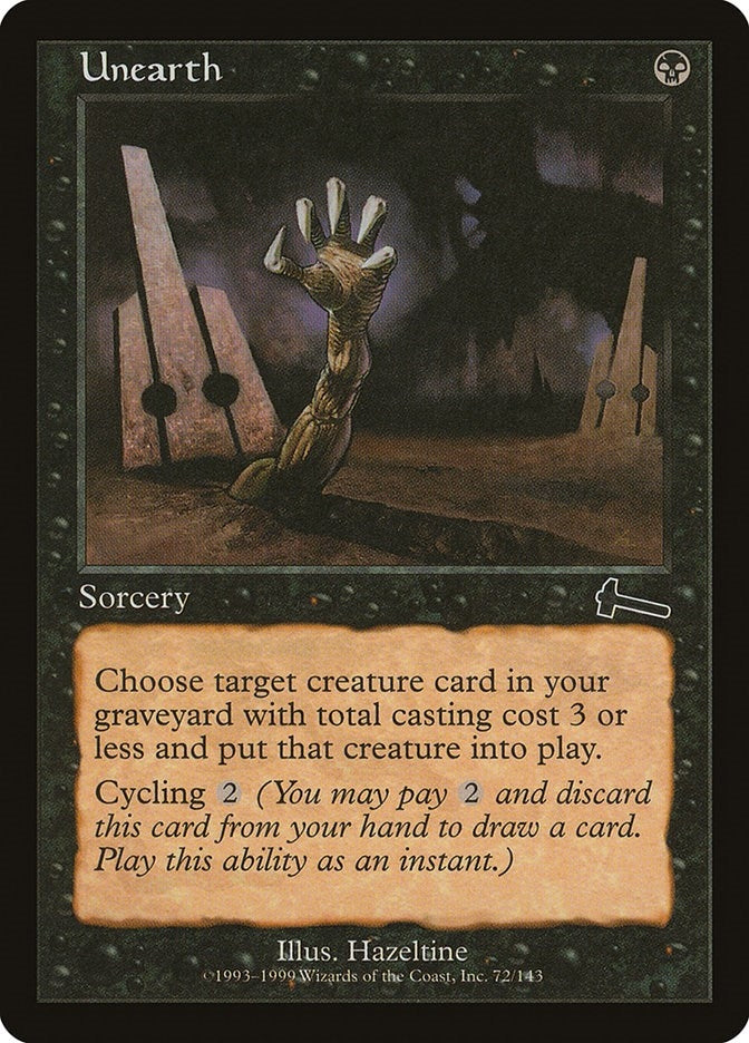 Image for Unearth (72) (Urza's Legacy) - Magic: The Gathering