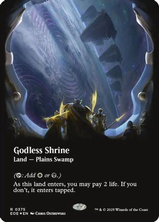 Godless Shrine (Borderless) (Galaxy Foil) (375) (EOE)