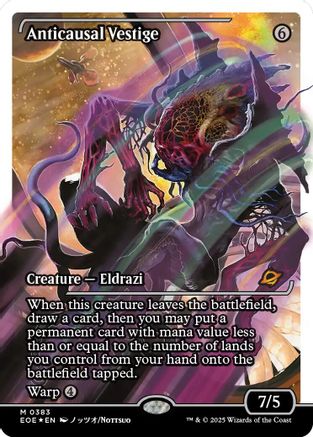 Anticausal Vestige (Showcase) (Fracture Foil) (383) (EOE)