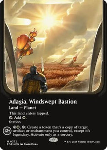 Adagia, Windswept Bastion (Borderless) (Galaxy Foil) (372) (EOE)