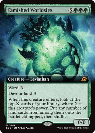 Famished Worldsire (Extended Art) (341) (EOE)