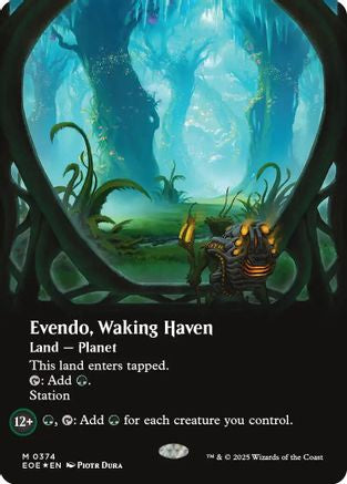 Evendo, Waking Haven (Borderless) (Galaxy Foil) (374) (EOE)