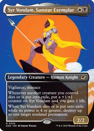 Syr Vondam, Sunstar Exemplar (Borderless) (302) (EOE)