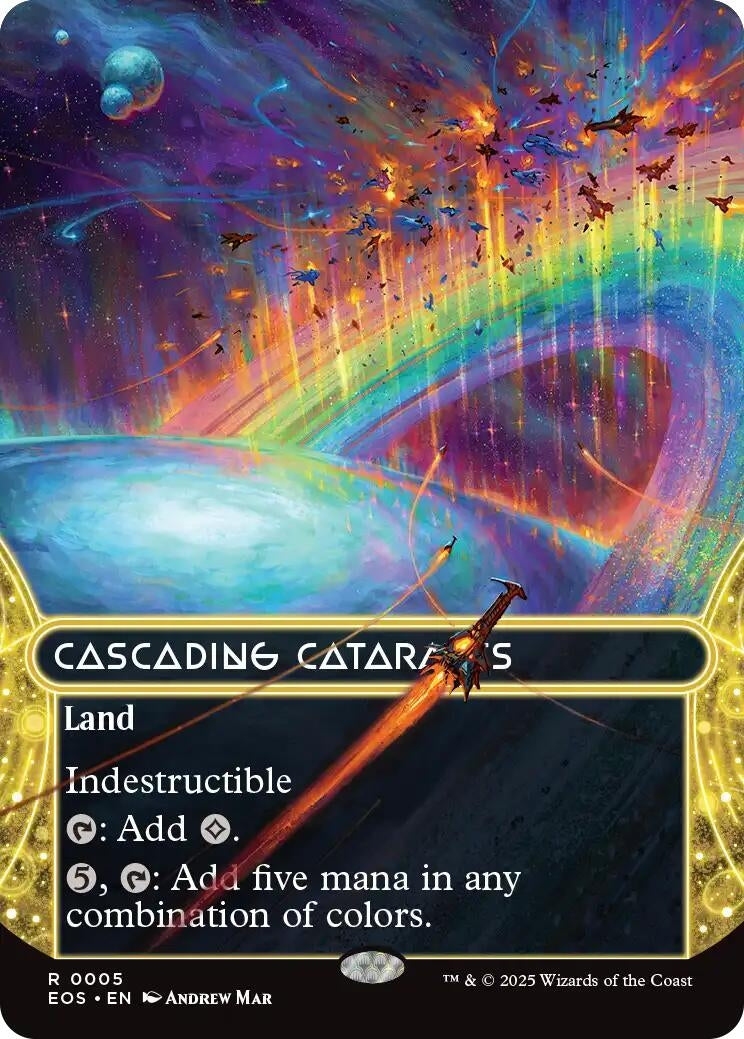 Cascading Cataracts (0005) (Borderless) (5) (Edge of Eternities: Stellar Sights) (EOS)