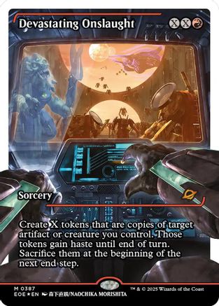 Devastating Onslaught (0387) (Showcase) (Fracture Foil) (387) (EOE)