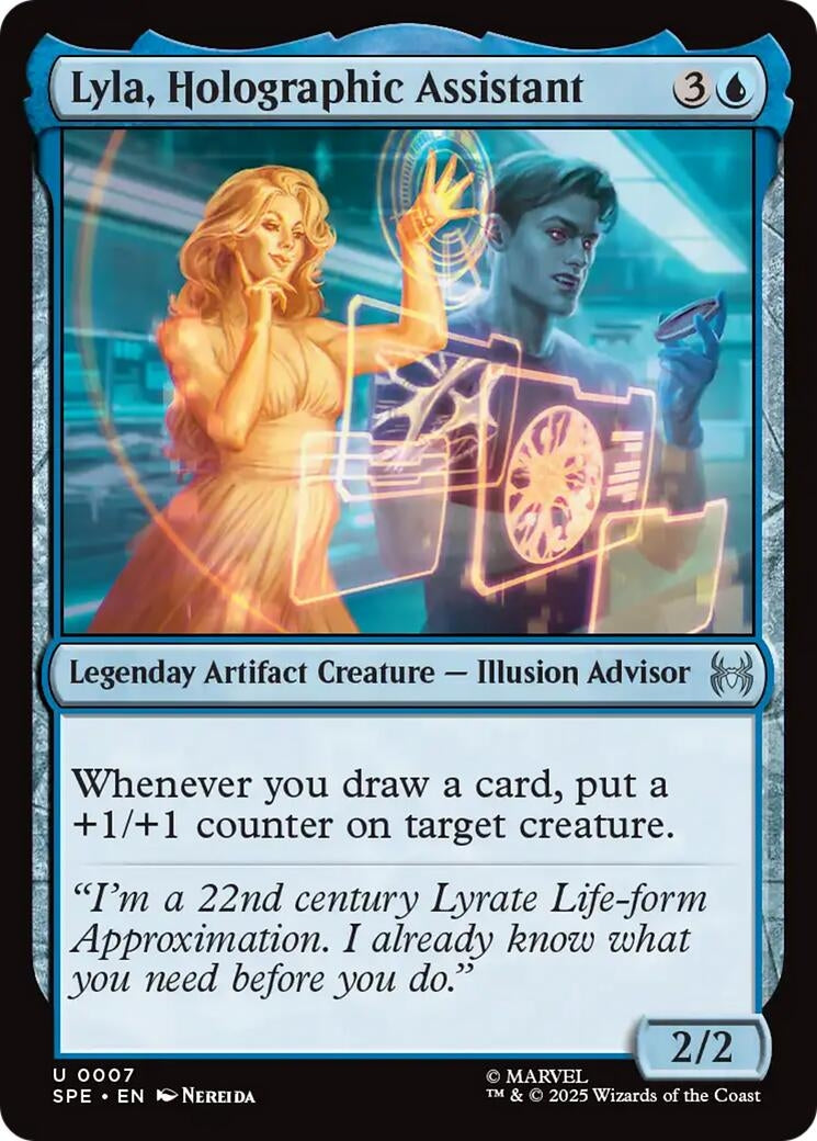 Image for Lyla, Holographic Assistant (7) (Marvel's Spider-Man: Eternal-Legal) - Magic: The Gathering