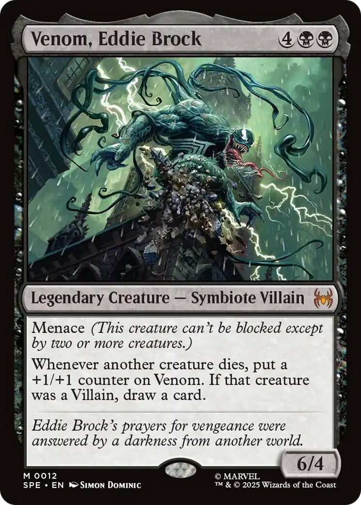 Image for Venom, Eddie Brock (12) (Marvel's Spider-Man: Eternal-Legal) - Magic: The Gathering