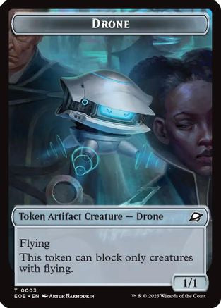Drone // Lander (0006) Doubled-Sided Token (3 // 6) (EOE)