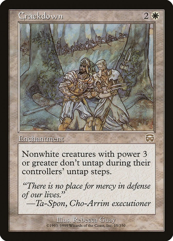Crackdown (15) (Mercadian Masques)
