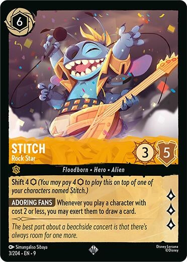 Stitch - Rock Star (3/204) (Fabled)