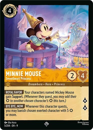 Minnie Mouse - Sweetheart Princess (5/204) (Fabled)