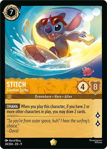 Stitch - Carefree Surfer (24/204) (Fabled)