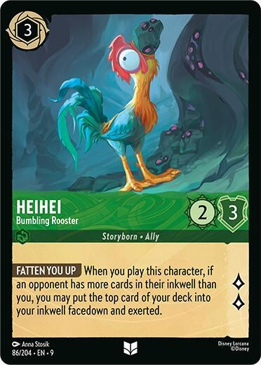 Heihei - Bumbling Rooster (86/204) (Fabled)