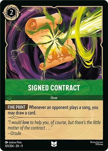 Signed Contract (101/204) (Fabled)