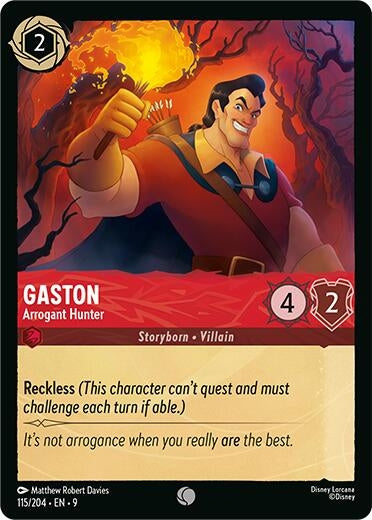 Gaston - Arrogant Hunter (115/204) (Fabled)