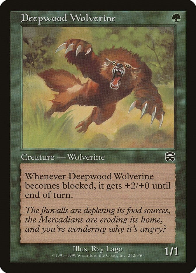 Deepwood Wolverine (242) (Mercadian Masques)