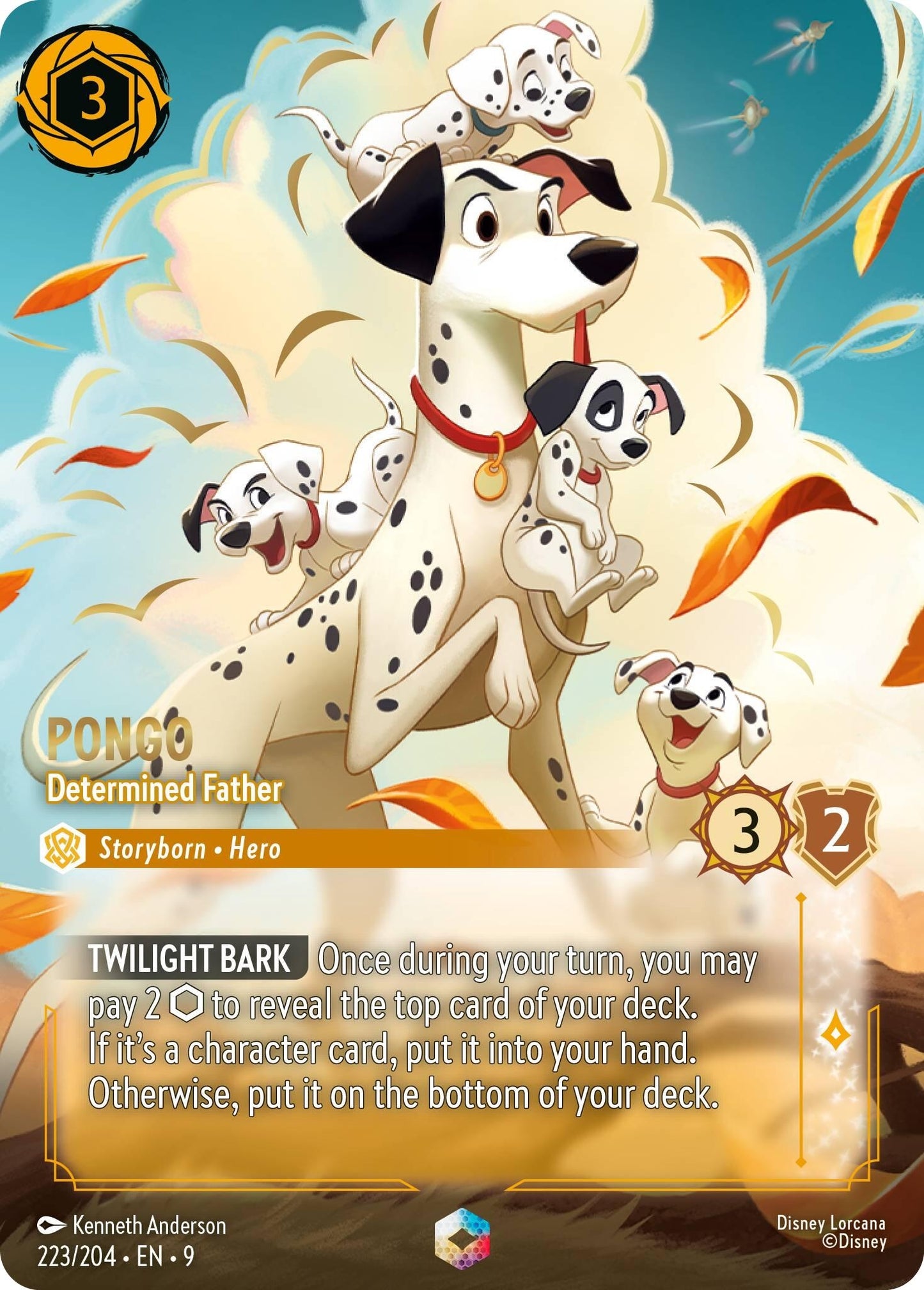 Pongo - Determined Father (Enchanted) (223/204) (Fabled)
