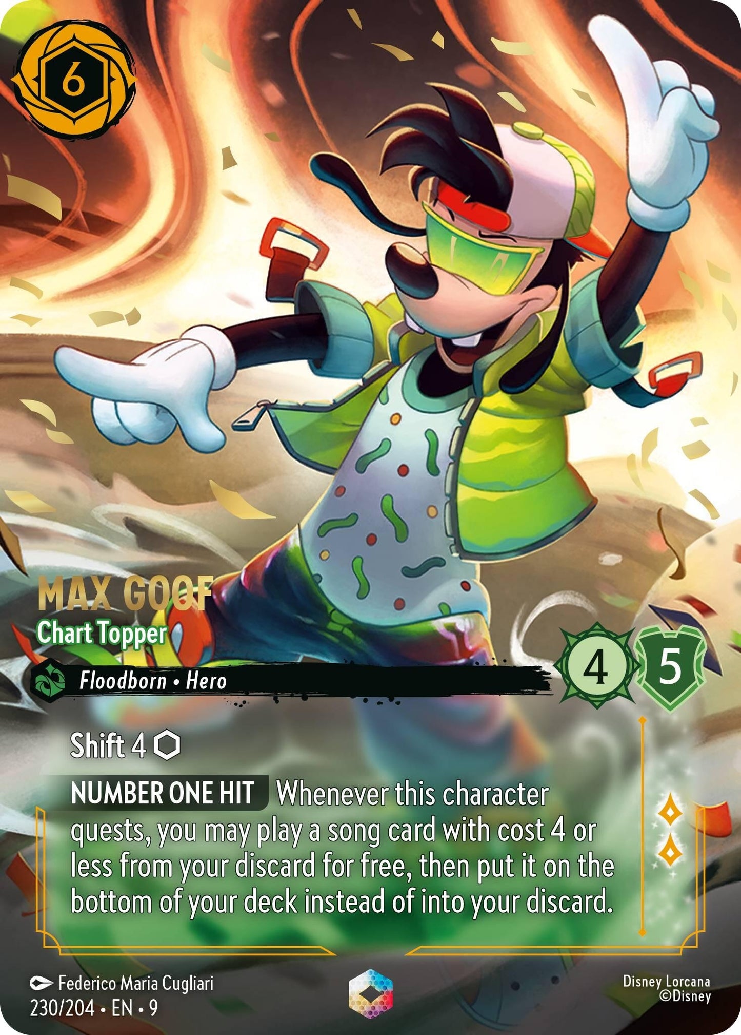 Max Goof - Chart Topper (Enchanted) (230/204) (Fabled)
