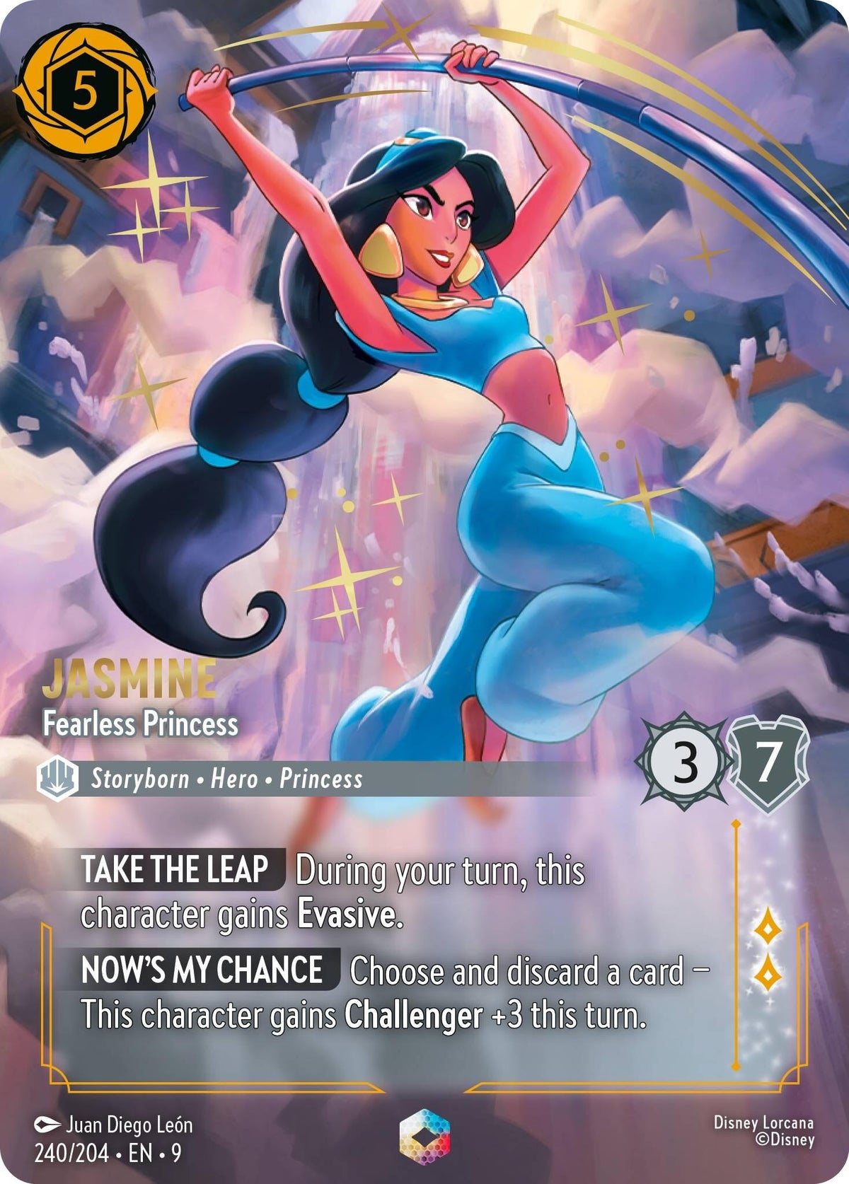 Jasmine - Fearless Princess (Enchanted) (240/204) (Fabled)