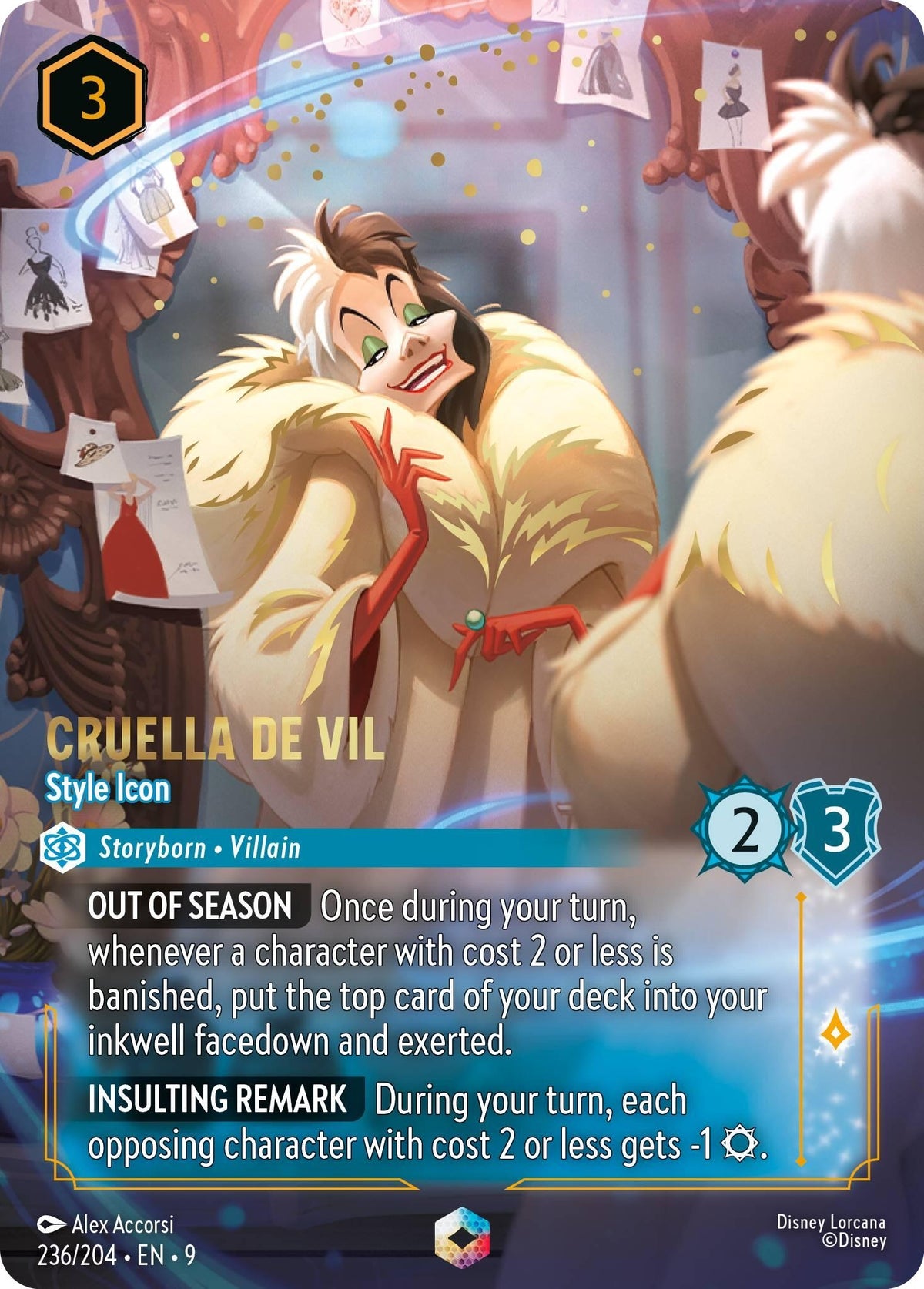 Cruella De Vil - Style Icon (Enchanted) (236/204) (Fabled)