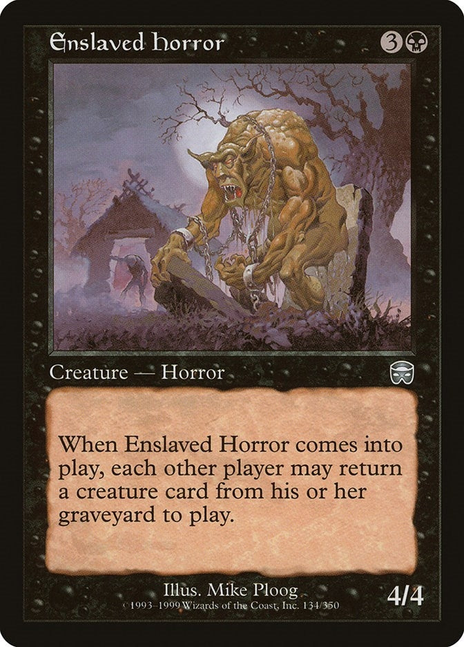 Image for Enslaved Horror (134) (Mercadian Masques) - Magic: The Gathering