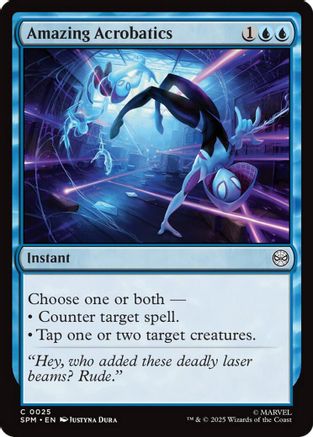 Amazing Acrobatics (SPM-025) - Marvel's Spider-Man Foil