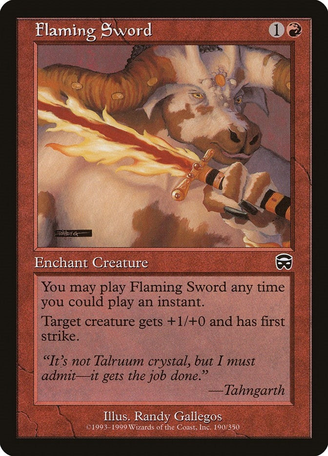 Flaming Sword (190) (Mercadian Masques)