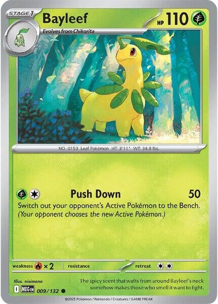 Image for Bayleef (009/132) (ME01: Mega Evolution) - Pokemon
