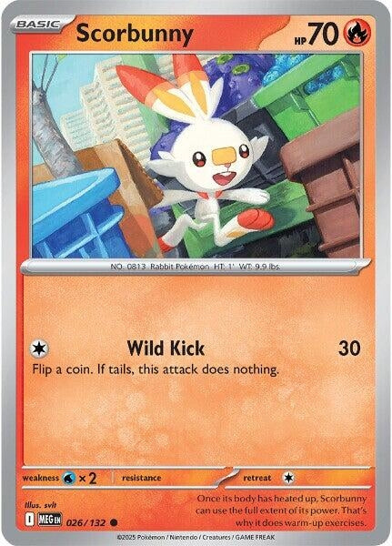 Image for Scorbunny (026/132) (ME01: Mega Evolution) - Pokemon